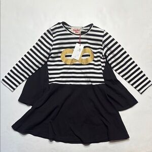 Siaomimi Black and Gold Striped Kids Costume